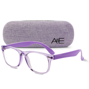 Ava & Ethan Blue Light Blocking Glasses for Kids Medium in Grape Soda