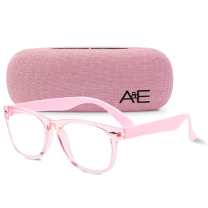 Ava & Ethan Clear Non Prescription Lens Glasses for Kids Medium in Cotton Candy