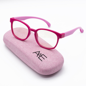 Ava & Ethan Blue Light Blocking Glasses for Kids Medium in Berry Blast